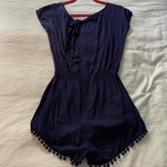 Navy Blue Romper - Picture 2 of 2